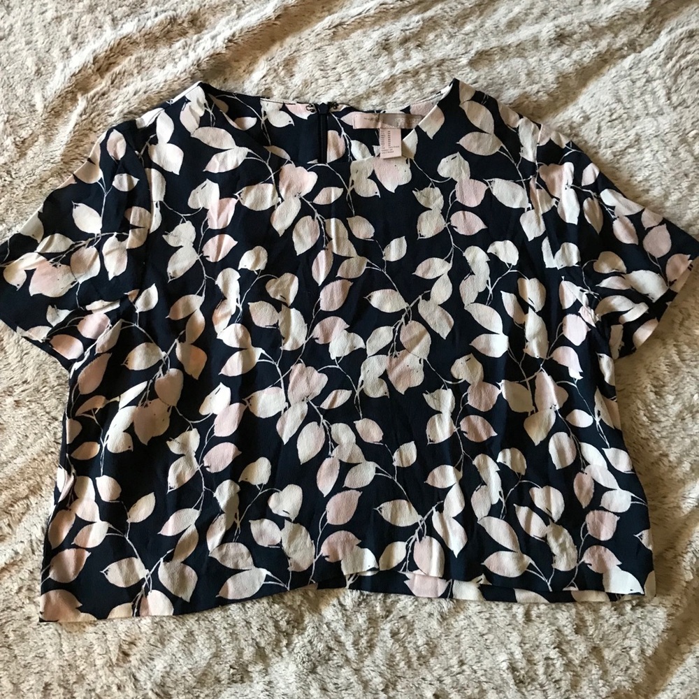 Forever21 Navy Blue Crop Top